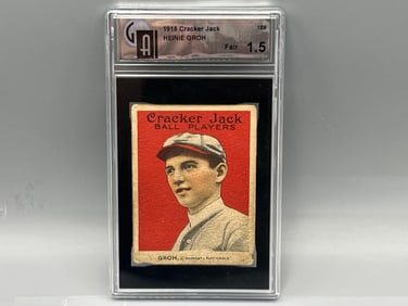 1915 Cracker Jack Heinie Groh #195 GAI Fair 1.5