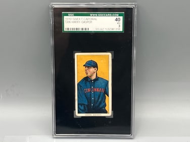 1909-11 T206 Harry Gasper Sweet Caporal Back SGC VG 3