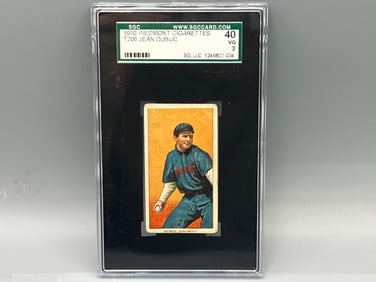 1909-11 T206 Jean Dubac Piedmont Back SGC VG 3
