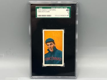 1909-11 T206 Dick Egan Sweet Caporal Back SGC VG 3