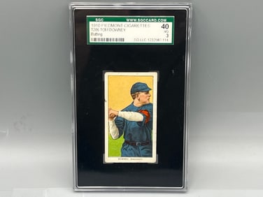 1909-11 T206 Tom Downey Batting Piedmont Back SGC VG 3