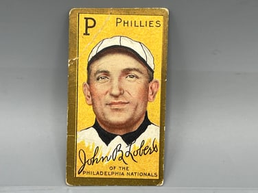 1911 T205 Gold Border Hans Lobert Sweet Caporal Back