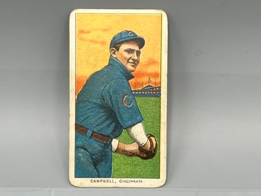 1909-11 T206 Billy Campbell Sweet Caporal Back