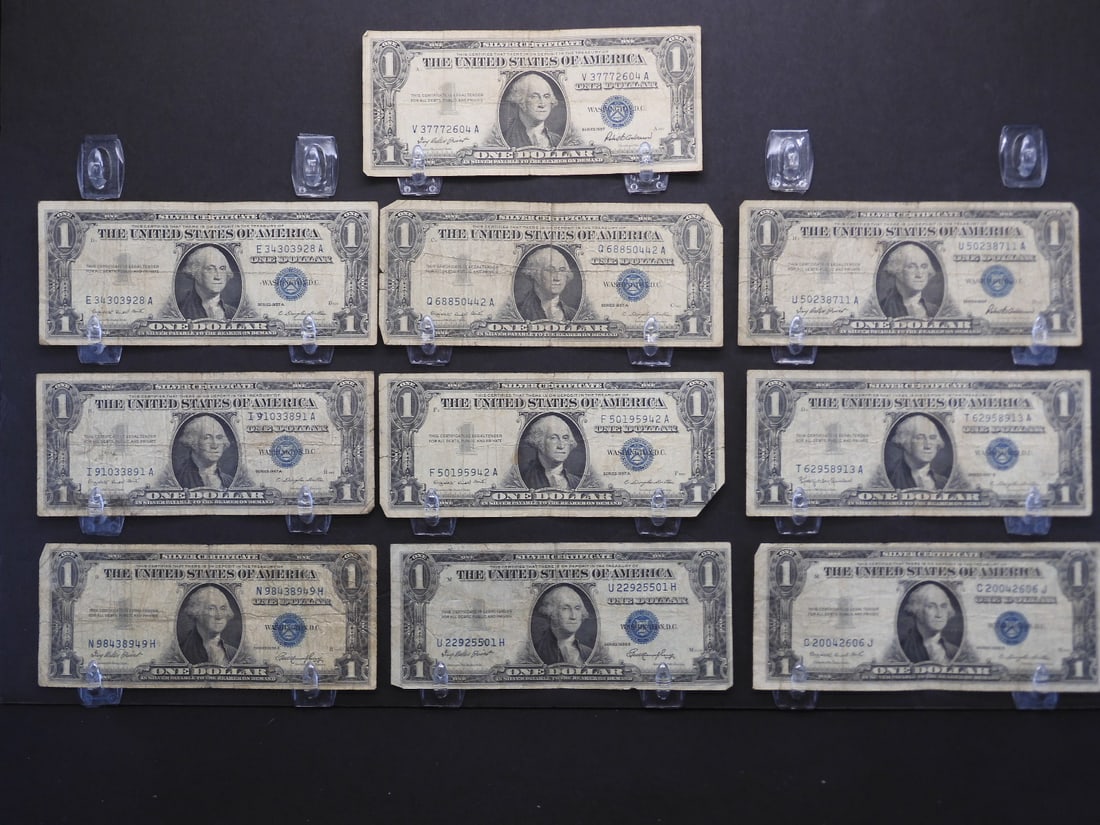 10 - $1 Silver Certs.  Circ. (1 of 7)