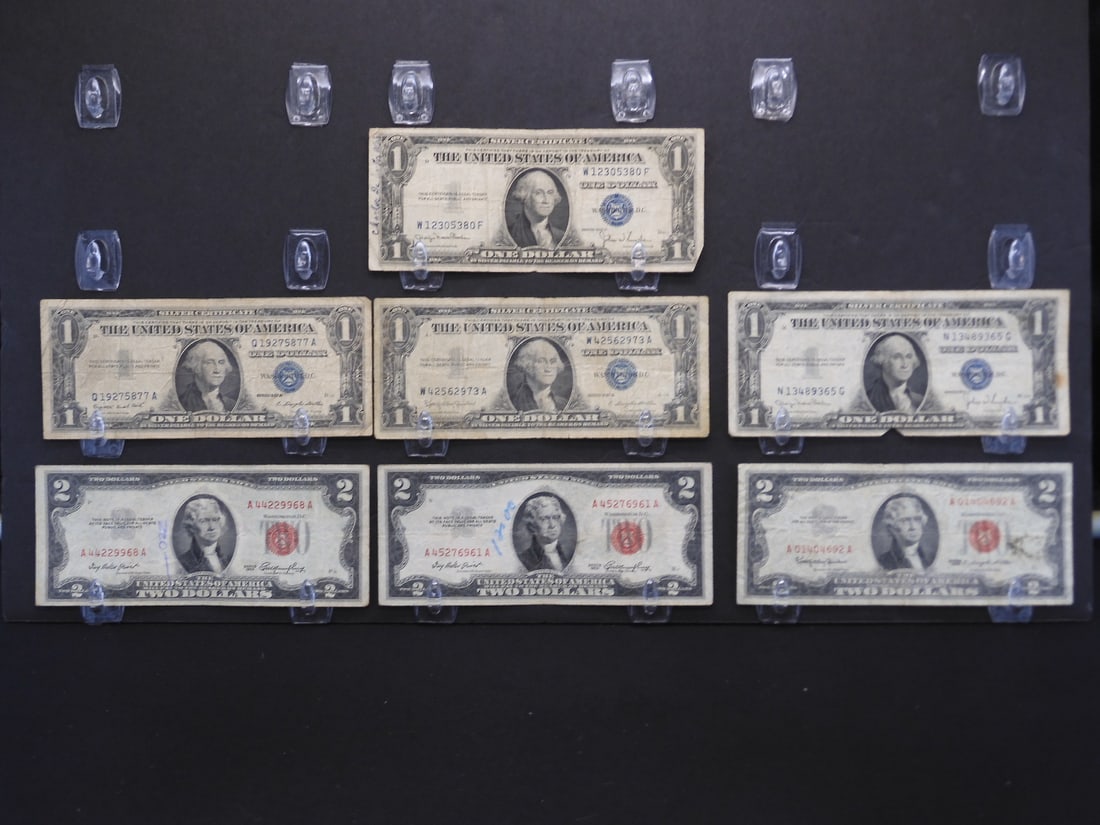 $10 Face Value Old U.S. Currency.  Circ. (1 of 6)