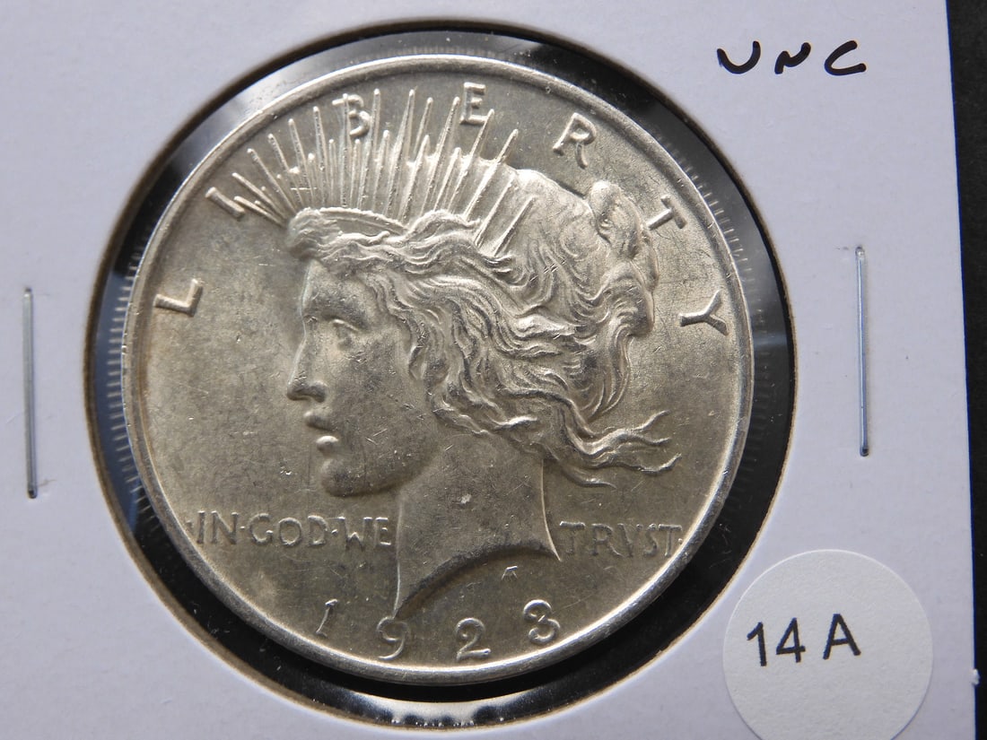 1923 Peace Dollar. UNC. (1 of 3)
