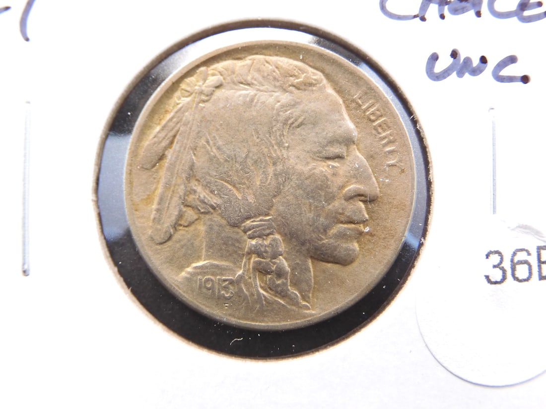 1913 Type-1 Buffalo Nickel. Choice UNC. (1 of 3)