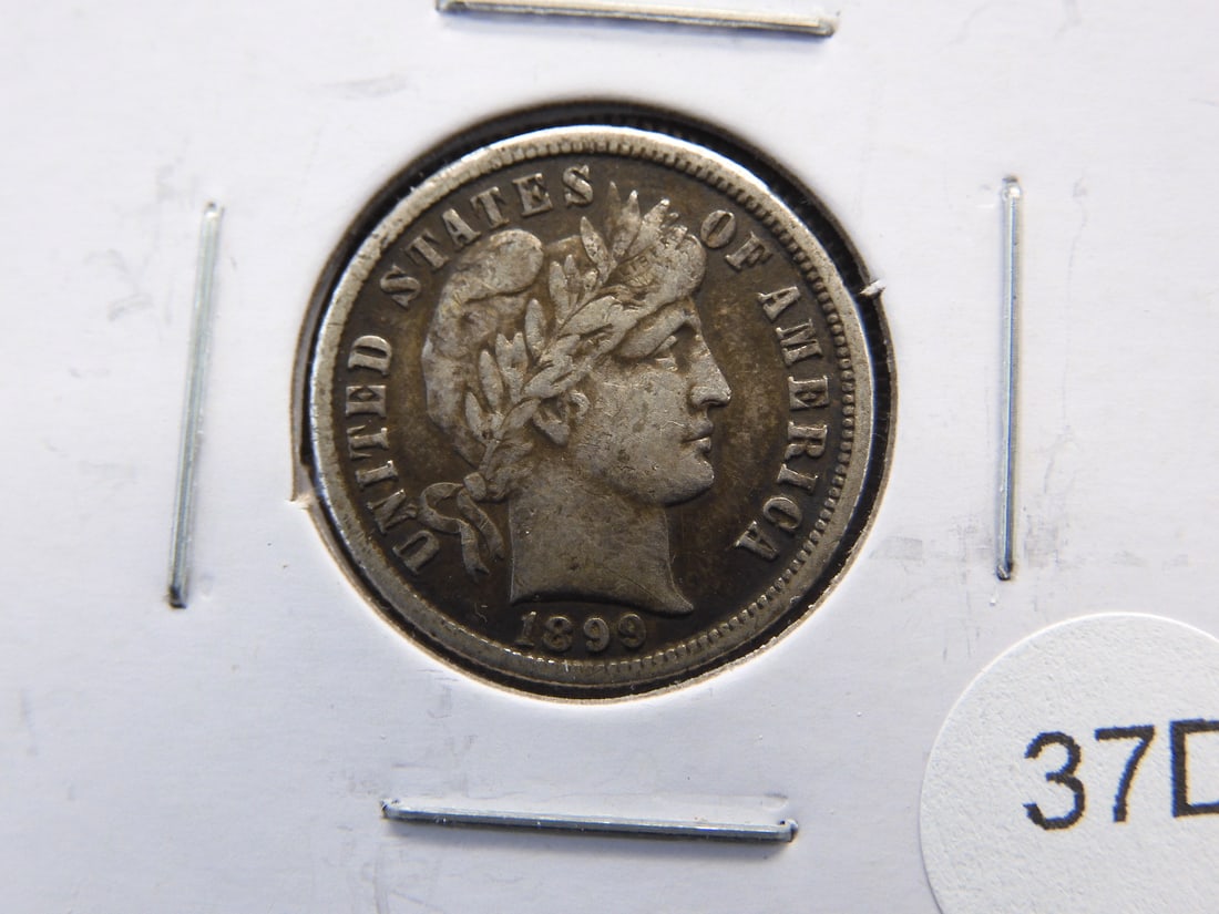 1899 Barber Dime. (1 of 3)