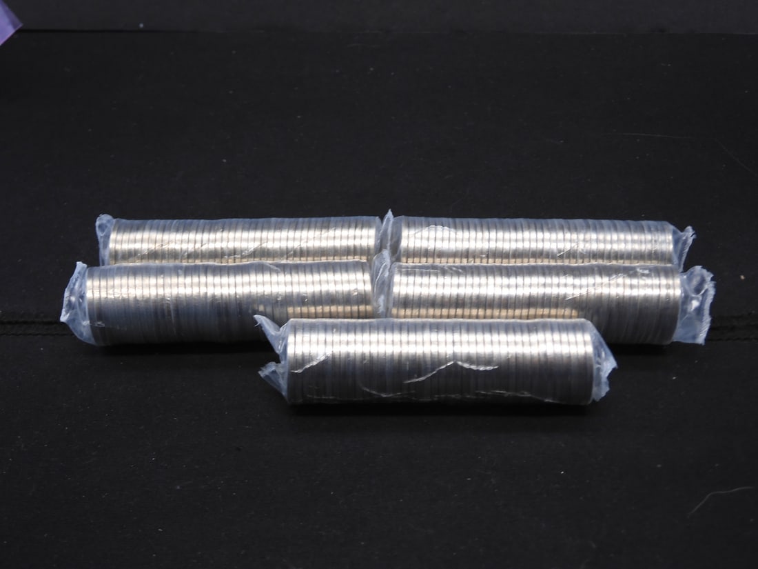 5 Uncirculated Rolls 2005 Jefferson Buffalo Nickels (1 of 3)