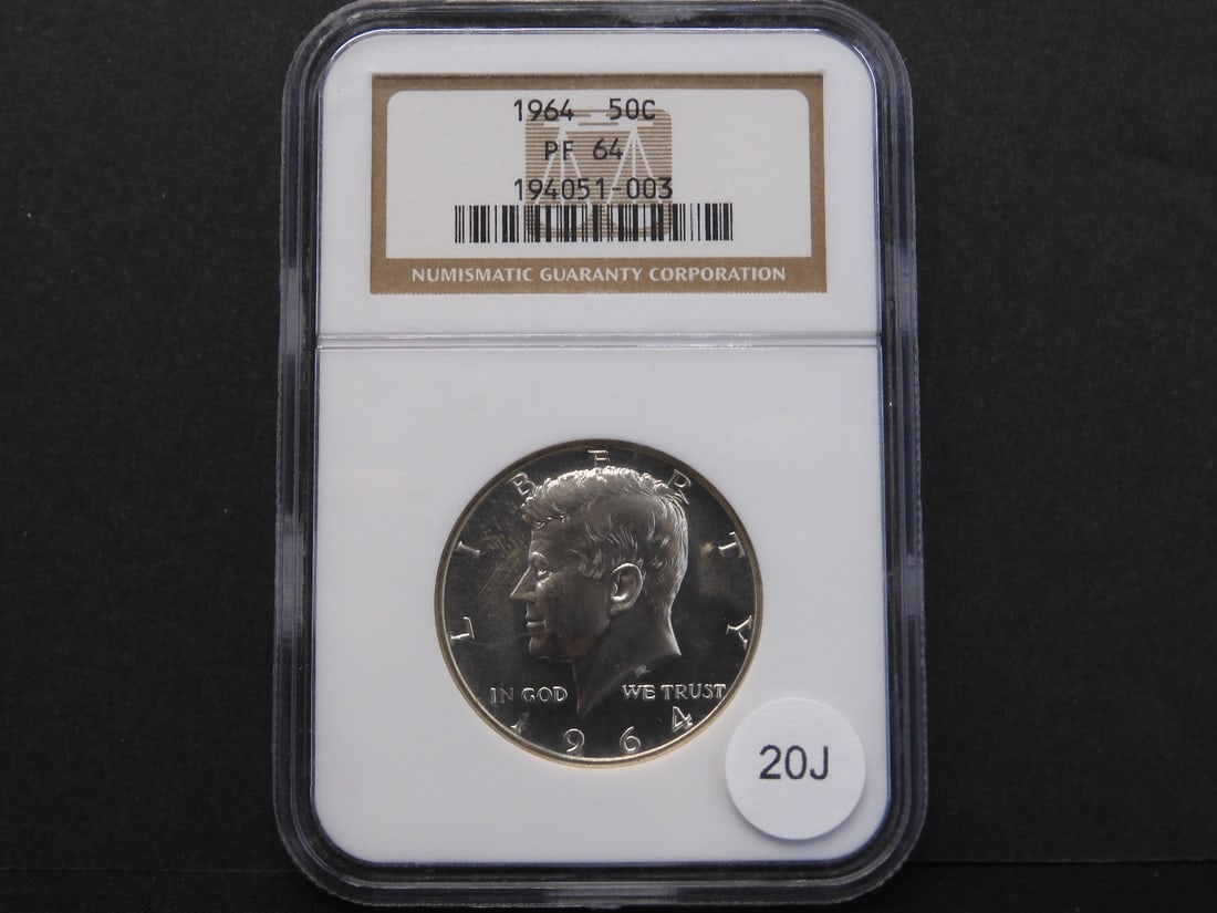 1964 90% Silver Kennedy Half Dollar NGC Graded PF64 (1 of 3)