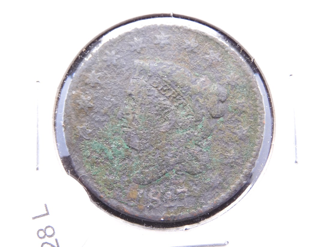 1817 Matron Large Cent 15 Stars N 16 (1 of 3)