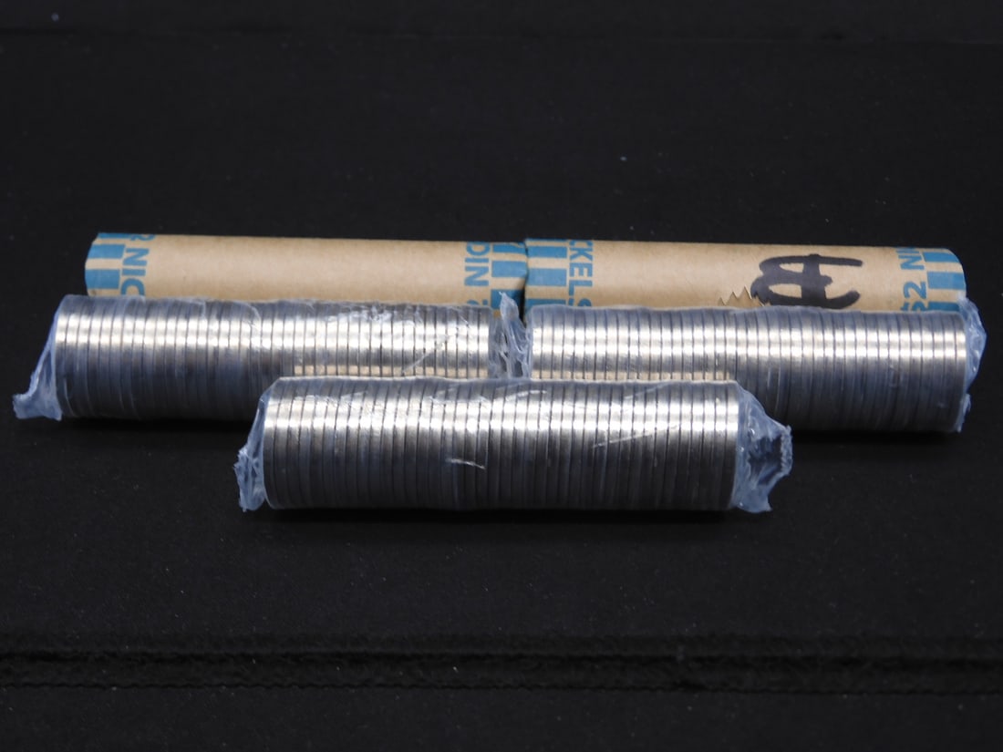 5 Uncirculated Rolls 2005 Jefferson Buffalo Nickels (1 of 3)