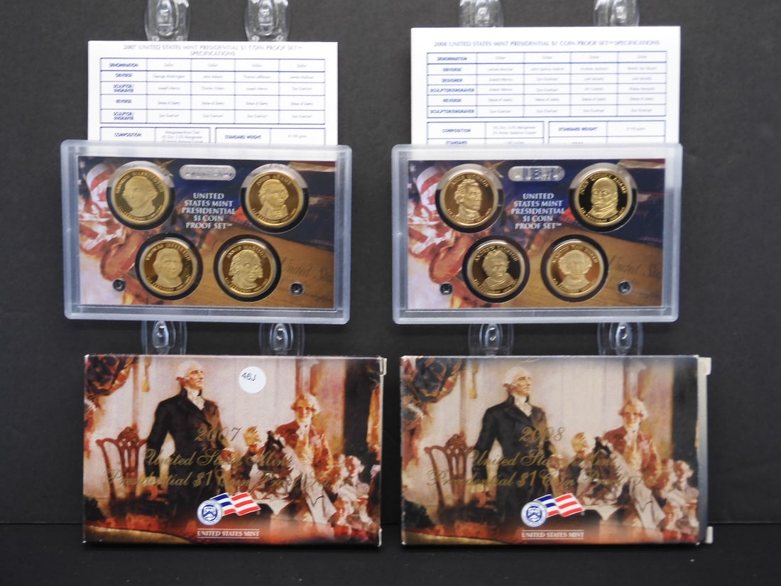 2007-S, 2008-S U.S. Mint Presidential Proof Sets (1 of 7)