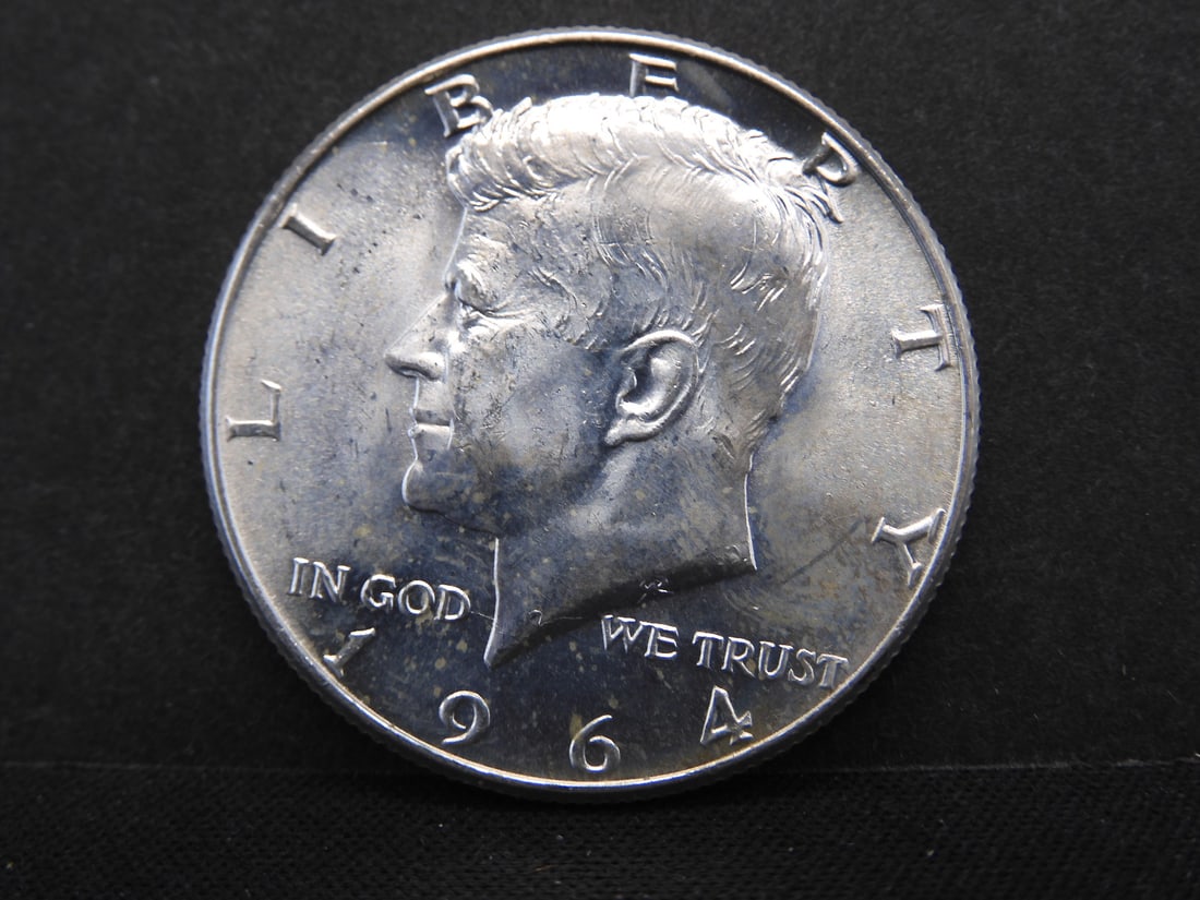 1964 Uncirculated 90% Silver Kennedy Half Dollar (1 of 2)