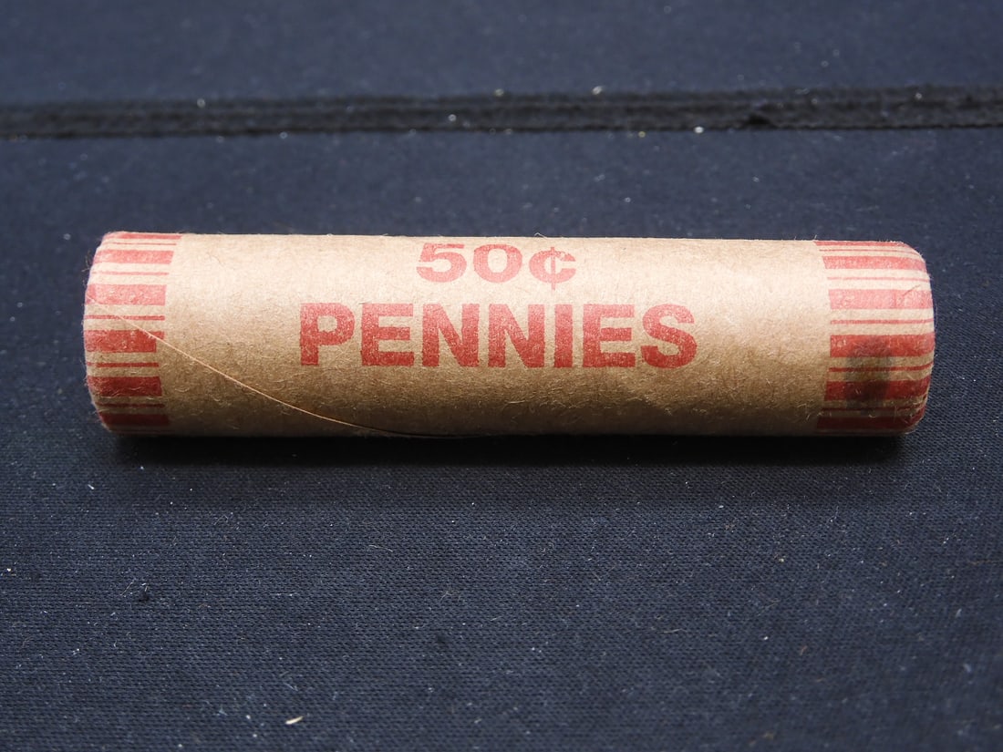 Mixed Roll of Unsearched Indian Head + Wheat Cents (1 of 3)