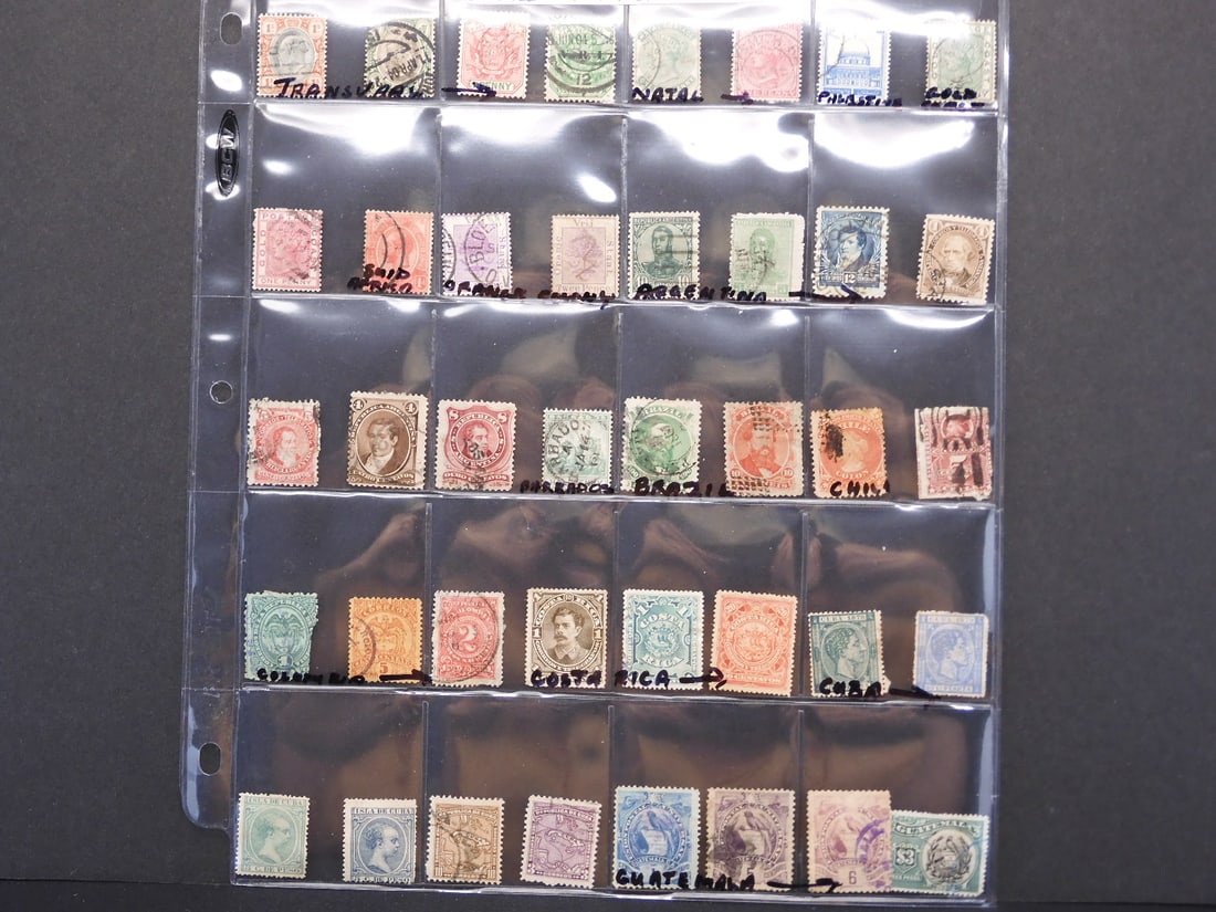 Extremely Rare 1800's Foreign Stamp Sheet (1 of 3)