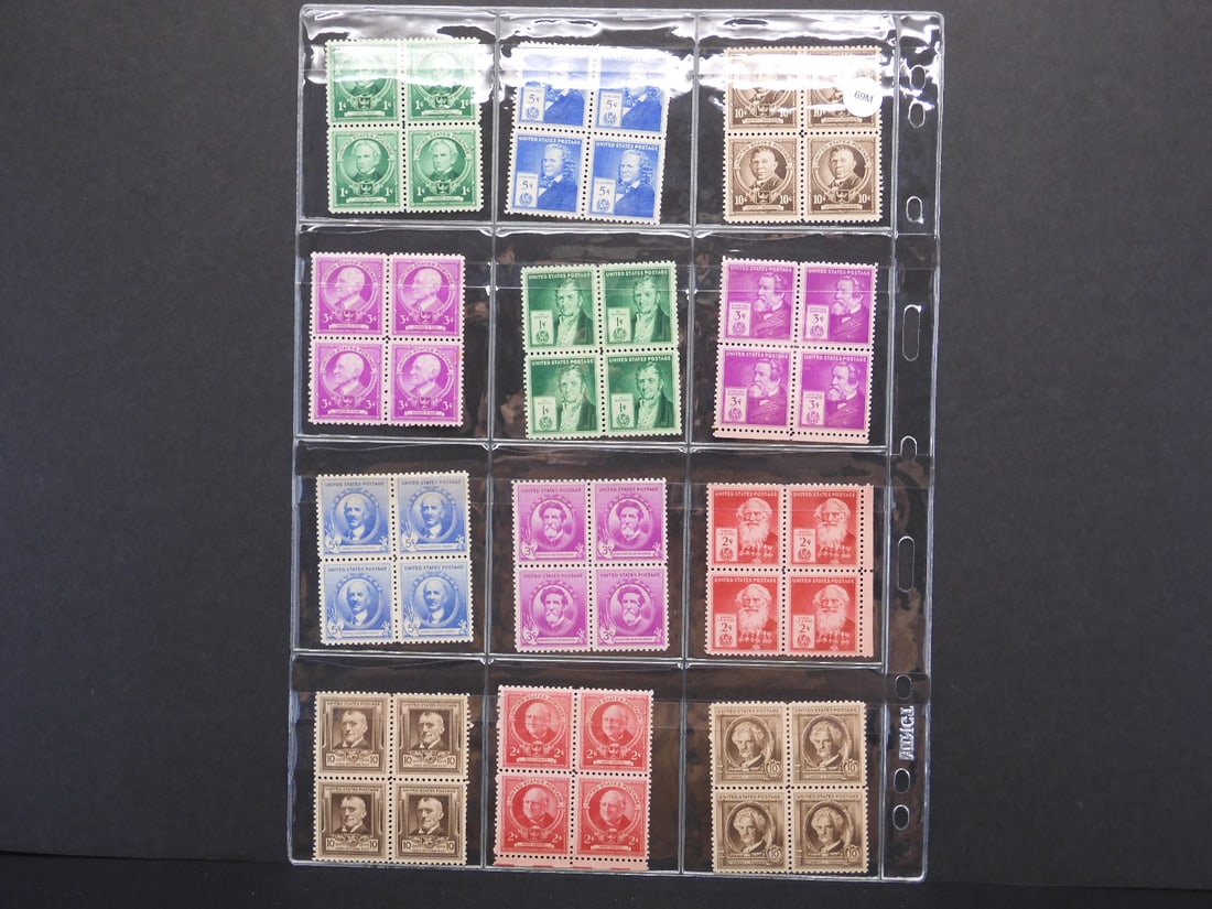 Extremely Rare U.S. Four Block Stamps (1 of 3)