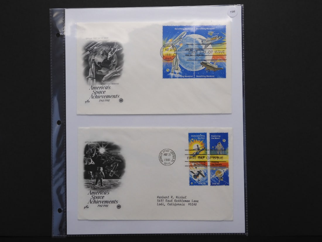 Complete Set of American Space Achievements First Day Issues (1 of 3)