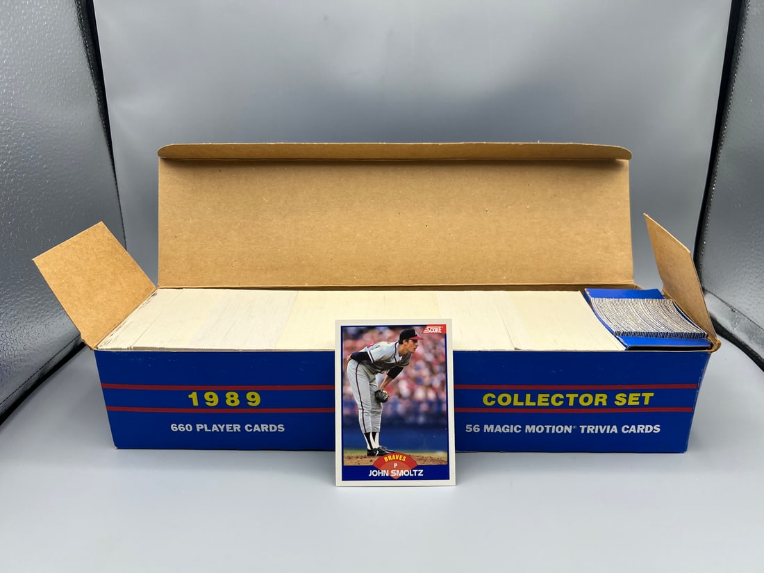 1989 Score Baseball Complete Factory Set - Randy Johnson, John Smoltz, Craig Biggio RCs: 1989 Score Baseball Complete Factory Set - Randy Johnson, John Smoltz, Craig Biggio RCs