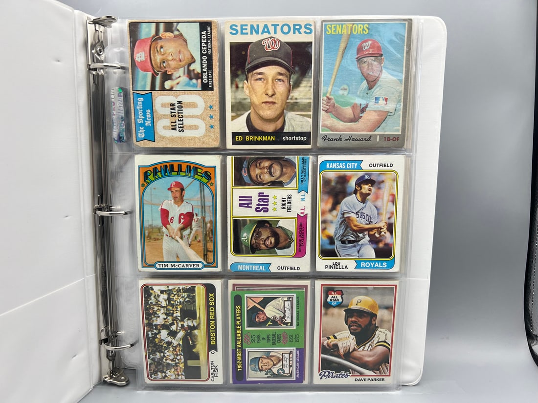 Binder of Assorted Vintage Baseball Cards W/ Lots of Stars - Varying Conditions (1 of 10)