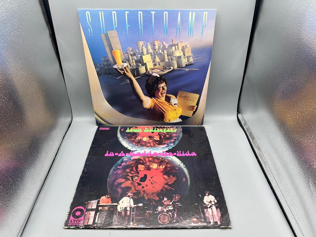 1979 Supertramp Breakfast In America & 1968 Iron Butterfly In-A-Gadda-Da-Vida Vinyl Albums (1 of 7)