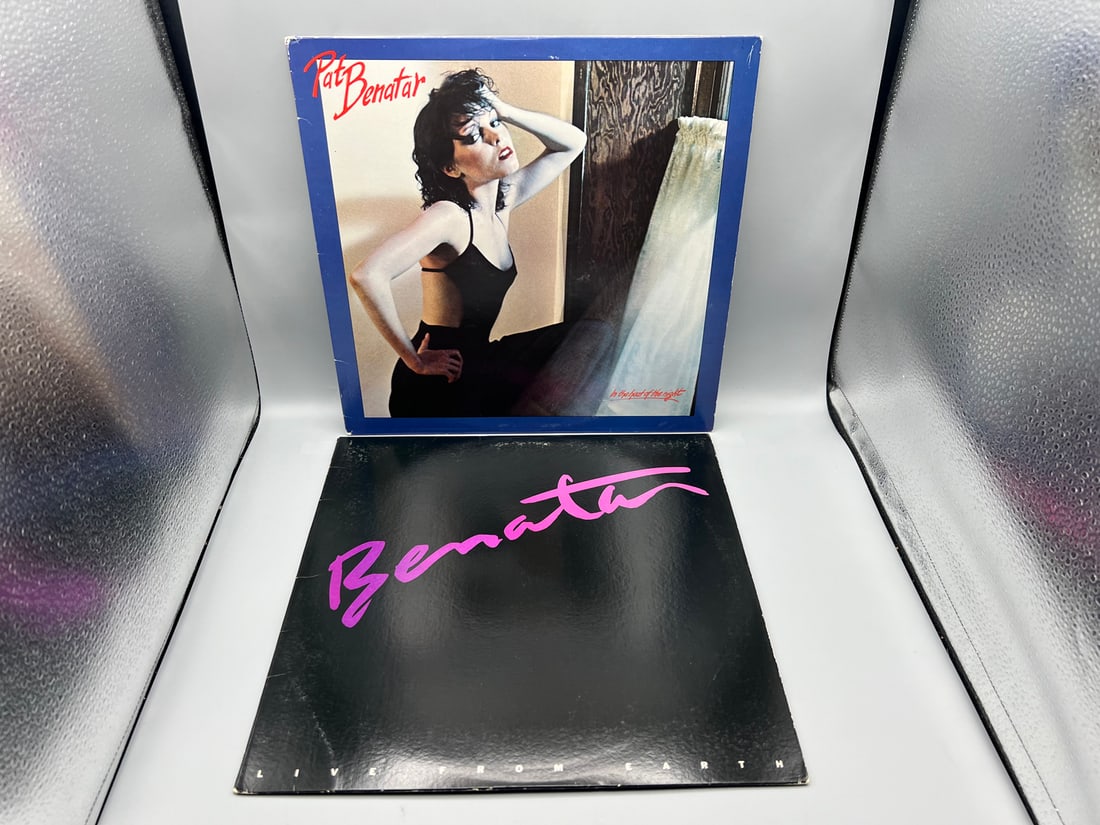 1979 Pat Benatar In The Heat Of The Night & 1983 Pat Benatar Live From Earth Vinyl Albums: 1979 Pat Benatar In The Heat Of The Night & 1983 Pat Benatar Live From Earth Vinyl Albums