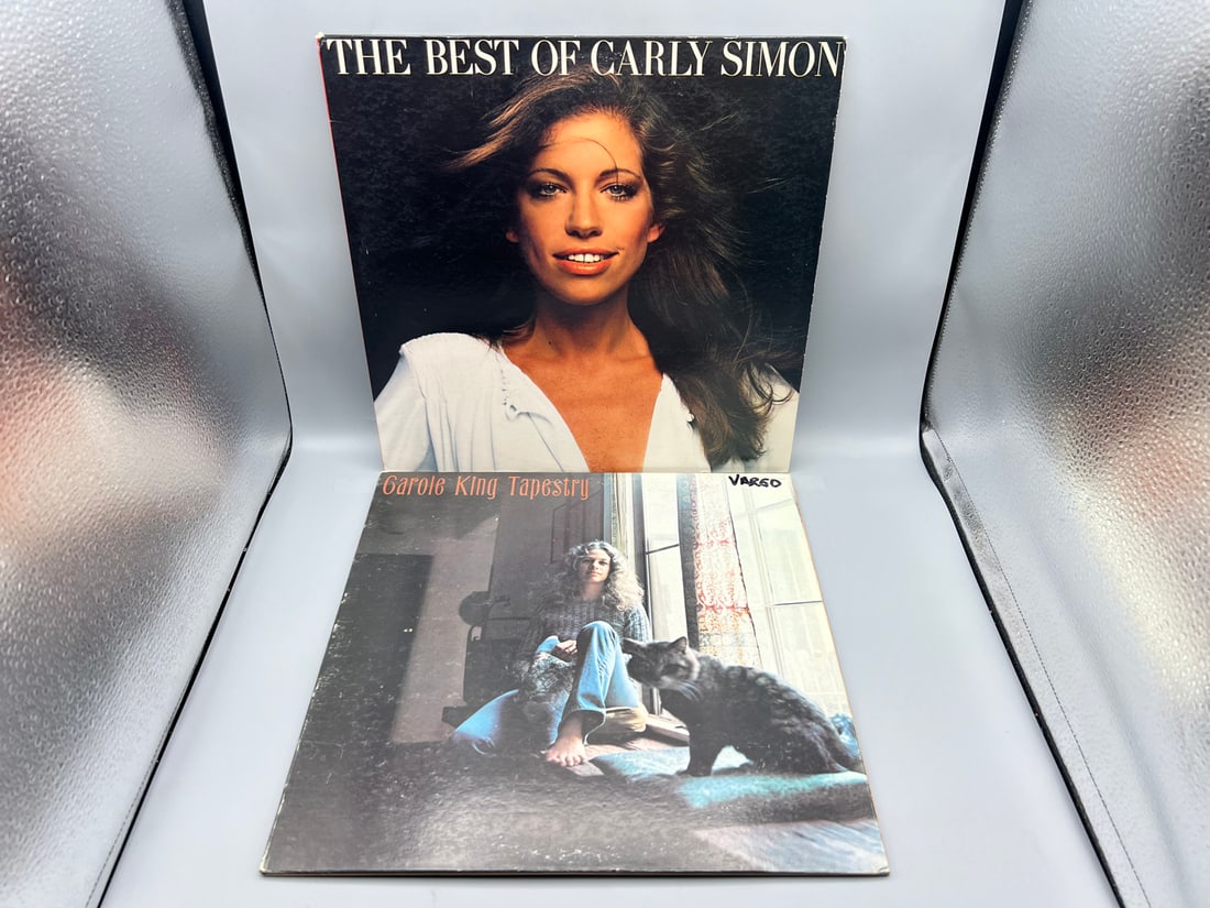 1975 Carly Simon The Best of Carly Simon & 1971 Carole King Tapestry Vinyl Albums (1 of 6)