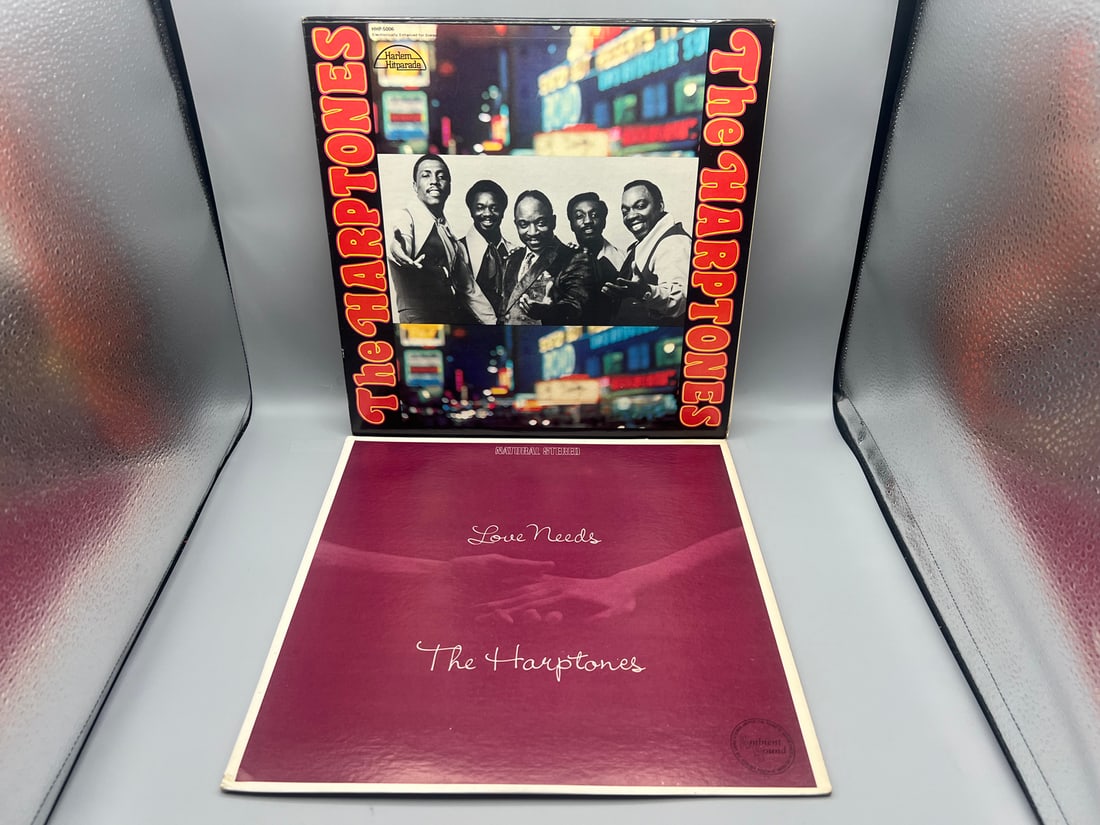 1970 The Harptones Self Titled & 1982 The Harptones Love Needs Vinyl Albums (1 of 4)