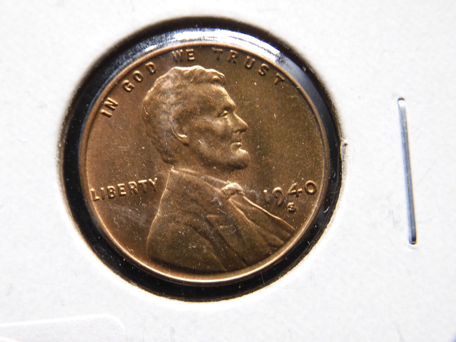 1940-S Lincoln Wheat Cent. RED BU (1 of 2)