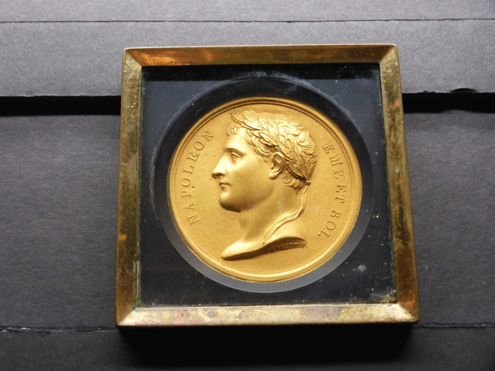 Napoleon Bonaparte PLASTER Medallion Plaque - Deep Round Medallion (1 of 3)