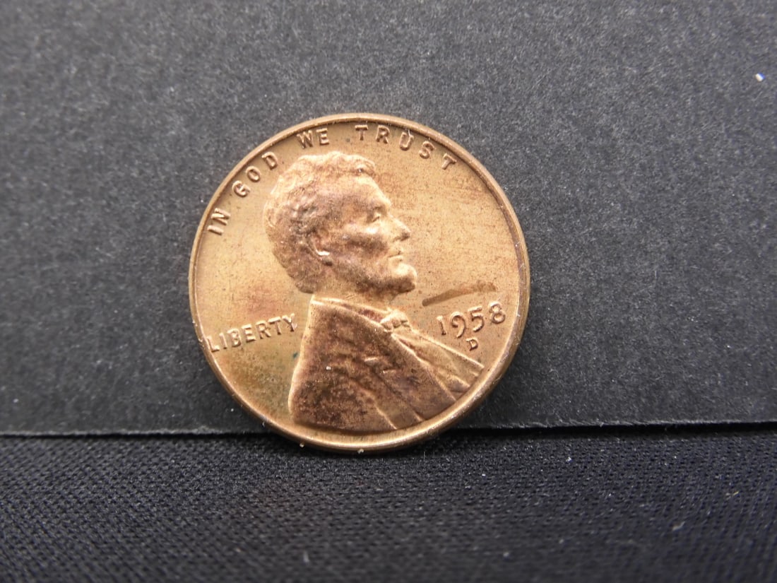 1958/7-D Lincoln Wheat Cent (1 of 3)