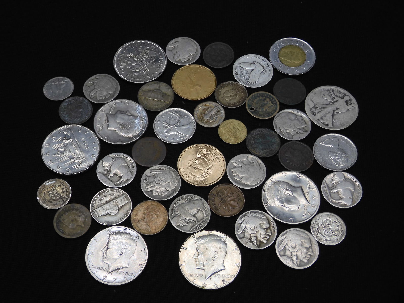 Grab Bag of Misc World Coins- Some Silver (1 of 5)