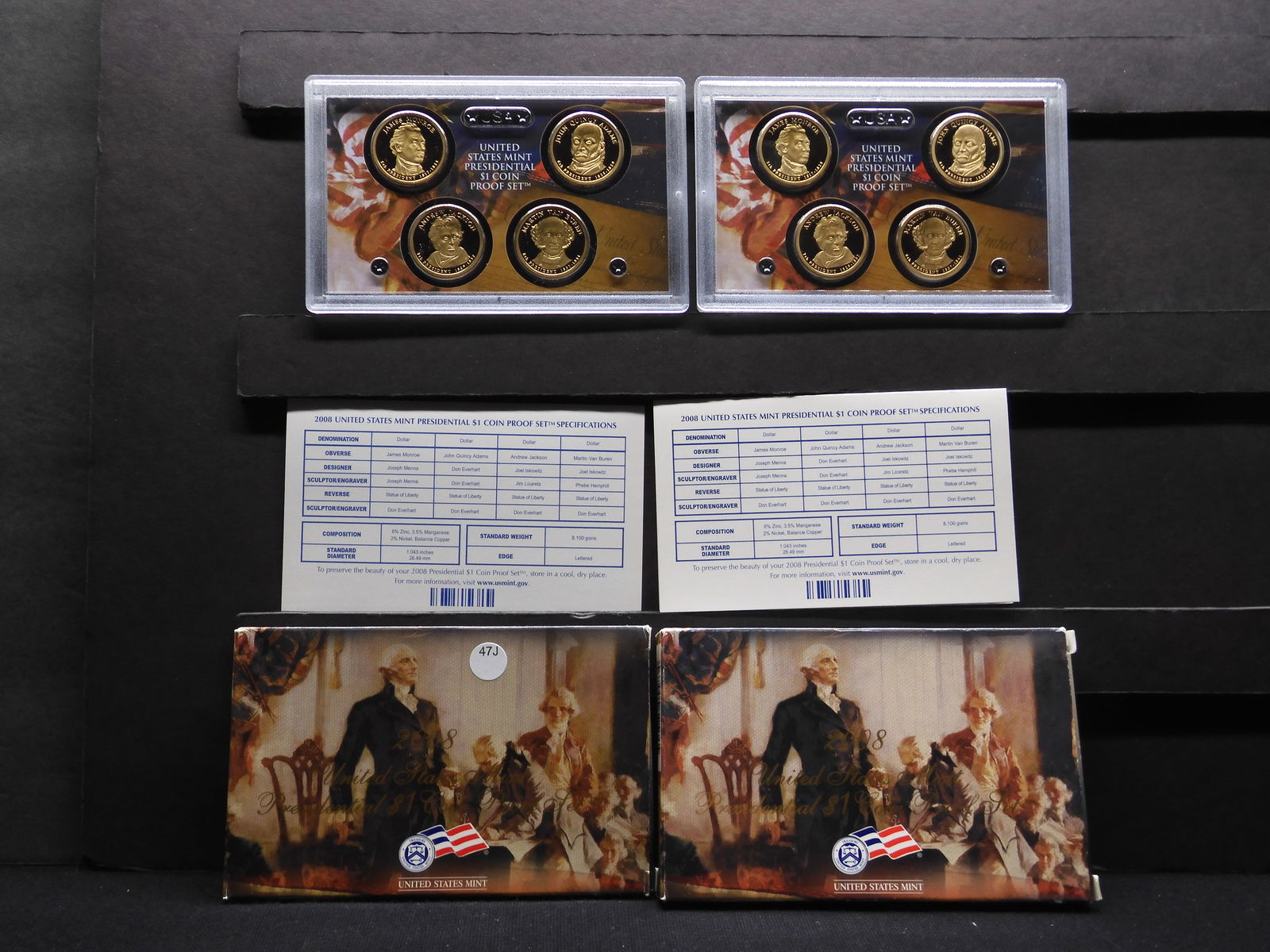 2 2008-S U.S. Mint Presidential Proof Sets (1 of 6)