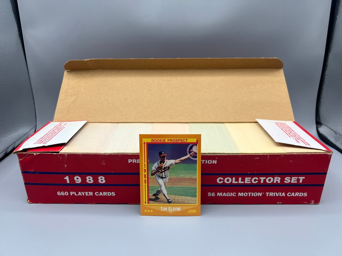 1988 Score Baseball Complete Set W/ Tom Glavine RC (1 of 3)