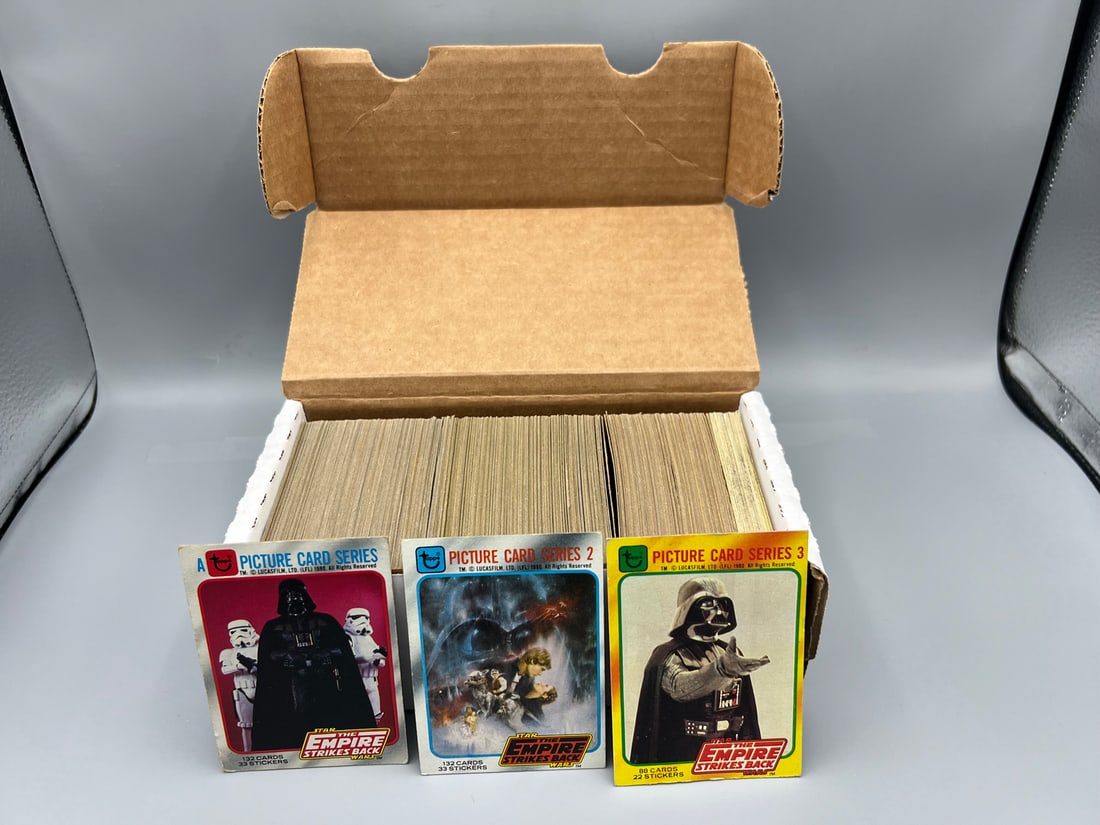 1980 The Empire Strikes Back Star Wars Complete Set (352 Cards) Series 1,2 & 3 and 31/33 Stickers - (1 of 5)