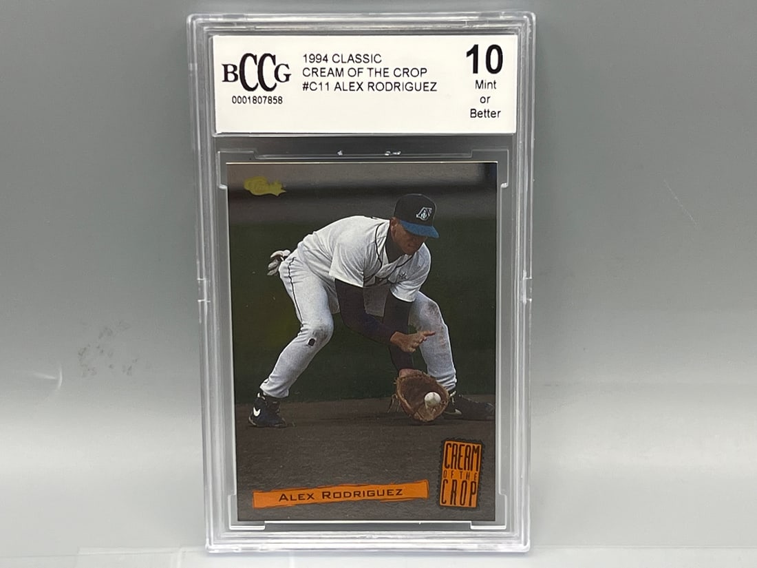 1994 Classic Cream of the Crop #C11 Alex Rodriguez Rookie BCCG 10 (1 of 2)