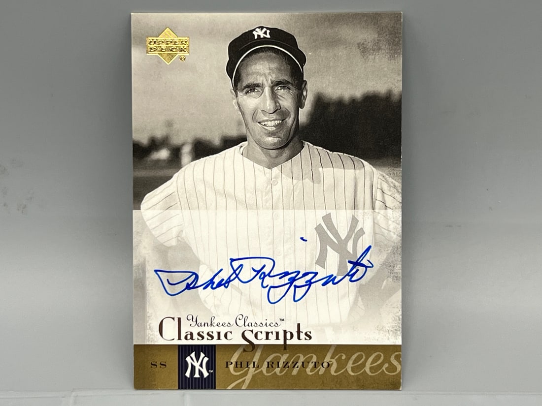 2004 Upper Deck #AU-52 Phil Rizzuto Auto Yankees Classic Scripts (1 of 2)