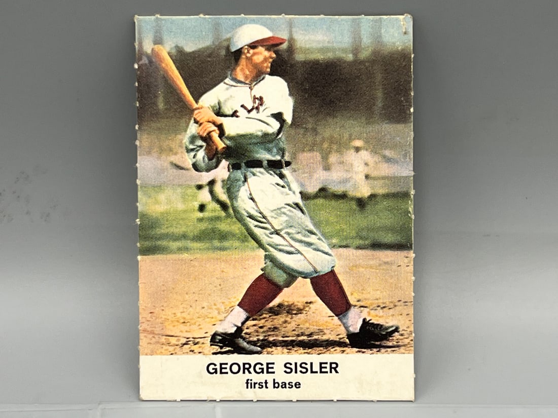 1961 Golden Press Set Break #13 George Sisler: 1961 Golden Press Set Break #13 George Sisler