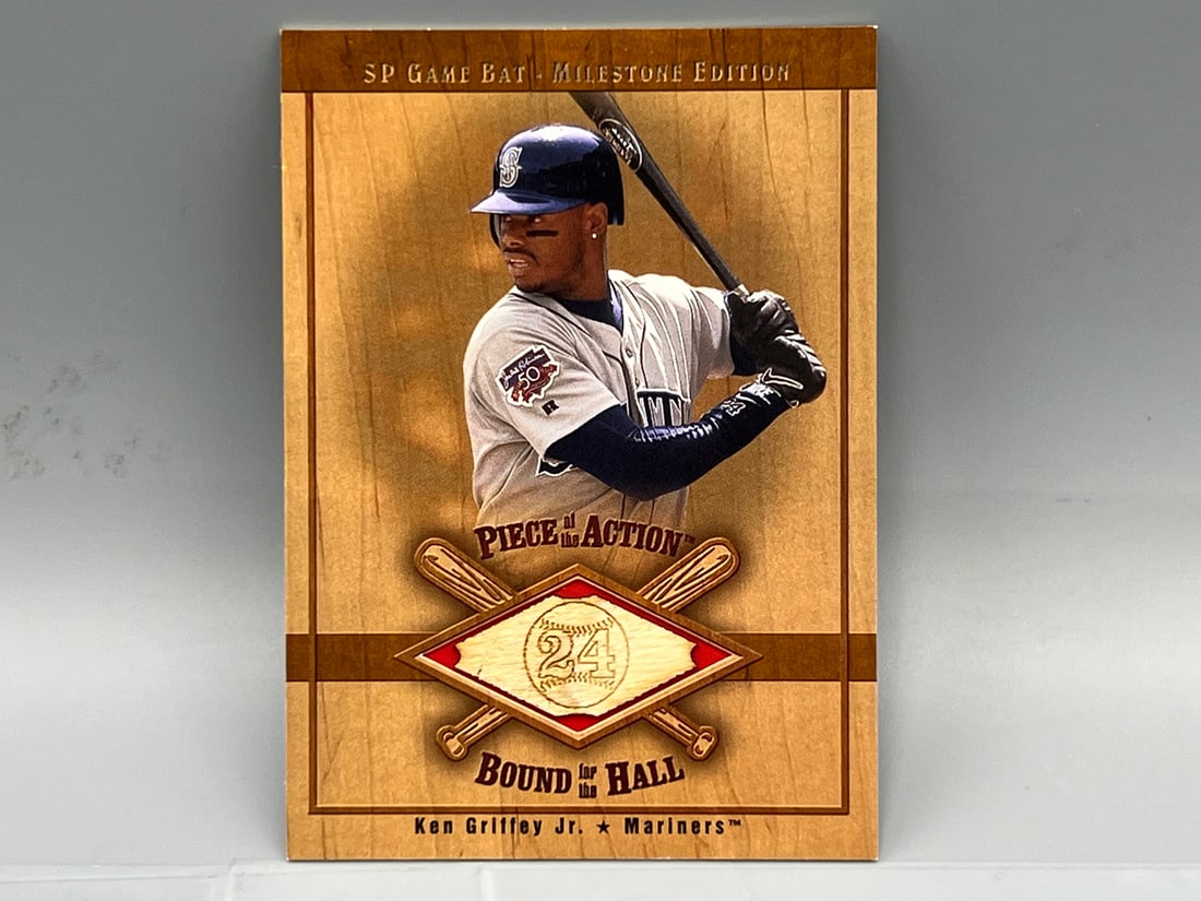 2001 SP Game Bat Milestone Edition Ken Griffey Jr. Game Used Bat Card (1 of 2)