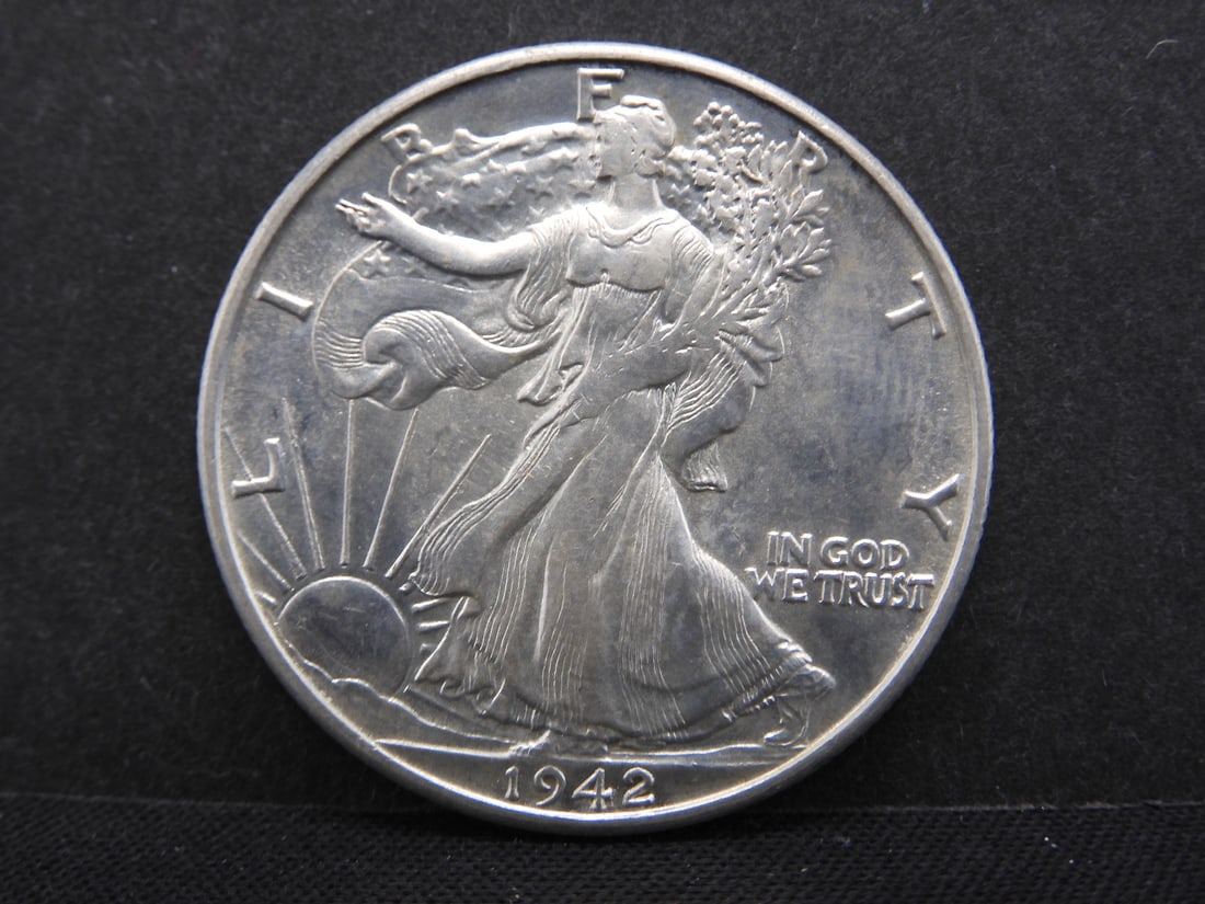 1942-S Uncirculated Walking Liberty Half Dollar (1 of 2)