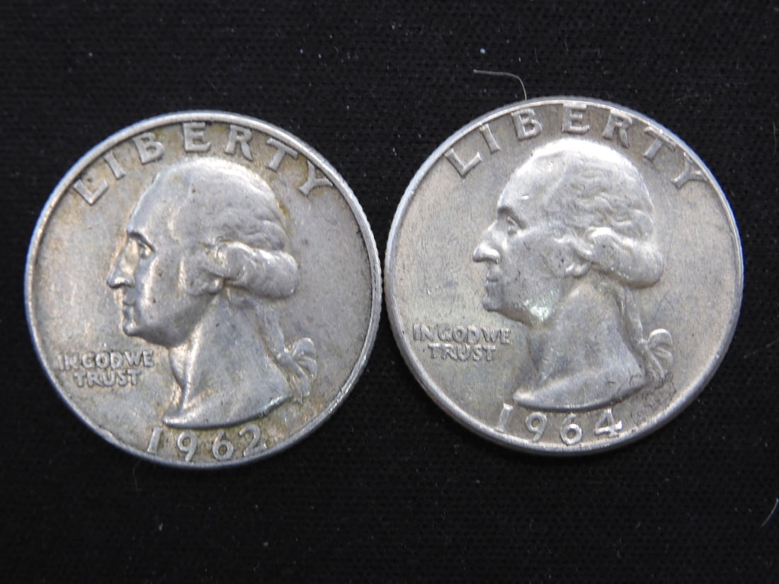 1962D, 1964 Washington Quarters: 1962D, 1964 Washington Quarters