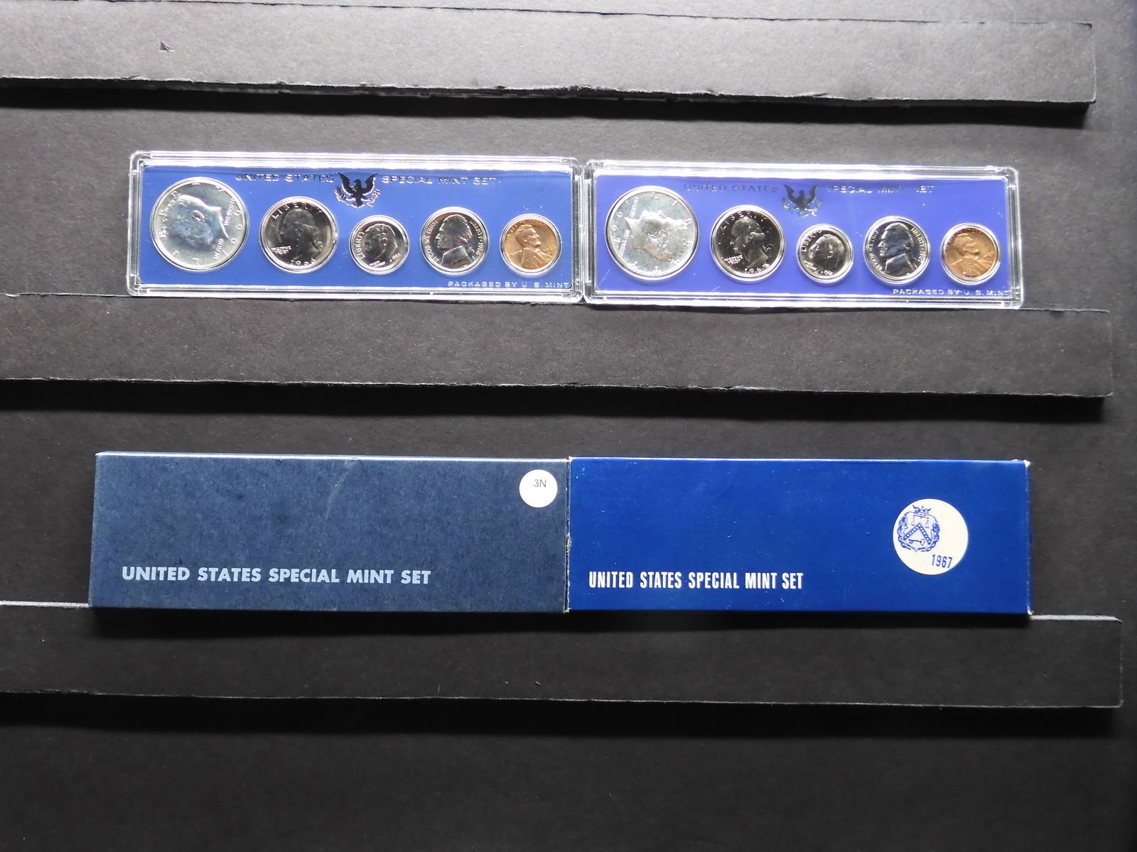 1966 1967 United States 5-Coin Special Mint Set With Original Government Packaging.  10 Coins. (1 of 5)