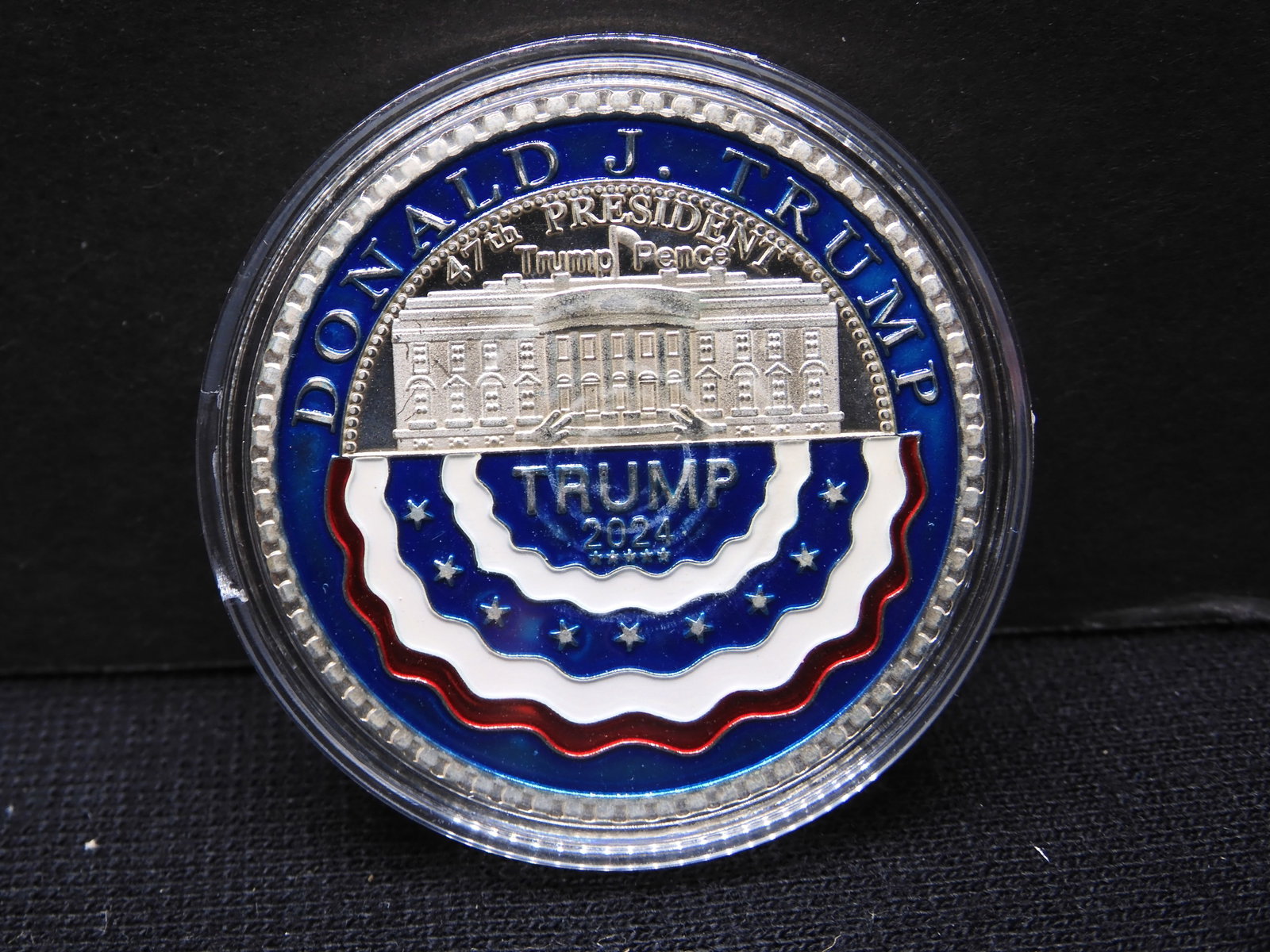 Donald Trump 2024 Colorized Round: Donald Trump 2024 Colorized Round