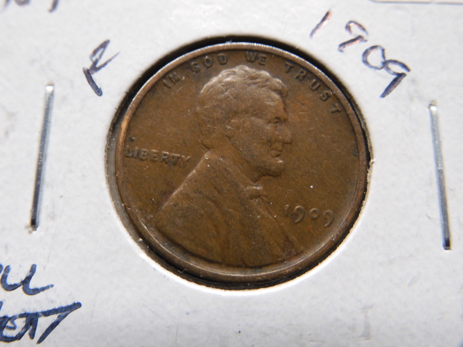 1909 Wheat Penny - First Year - Full Wheat Ears (1 of 3)