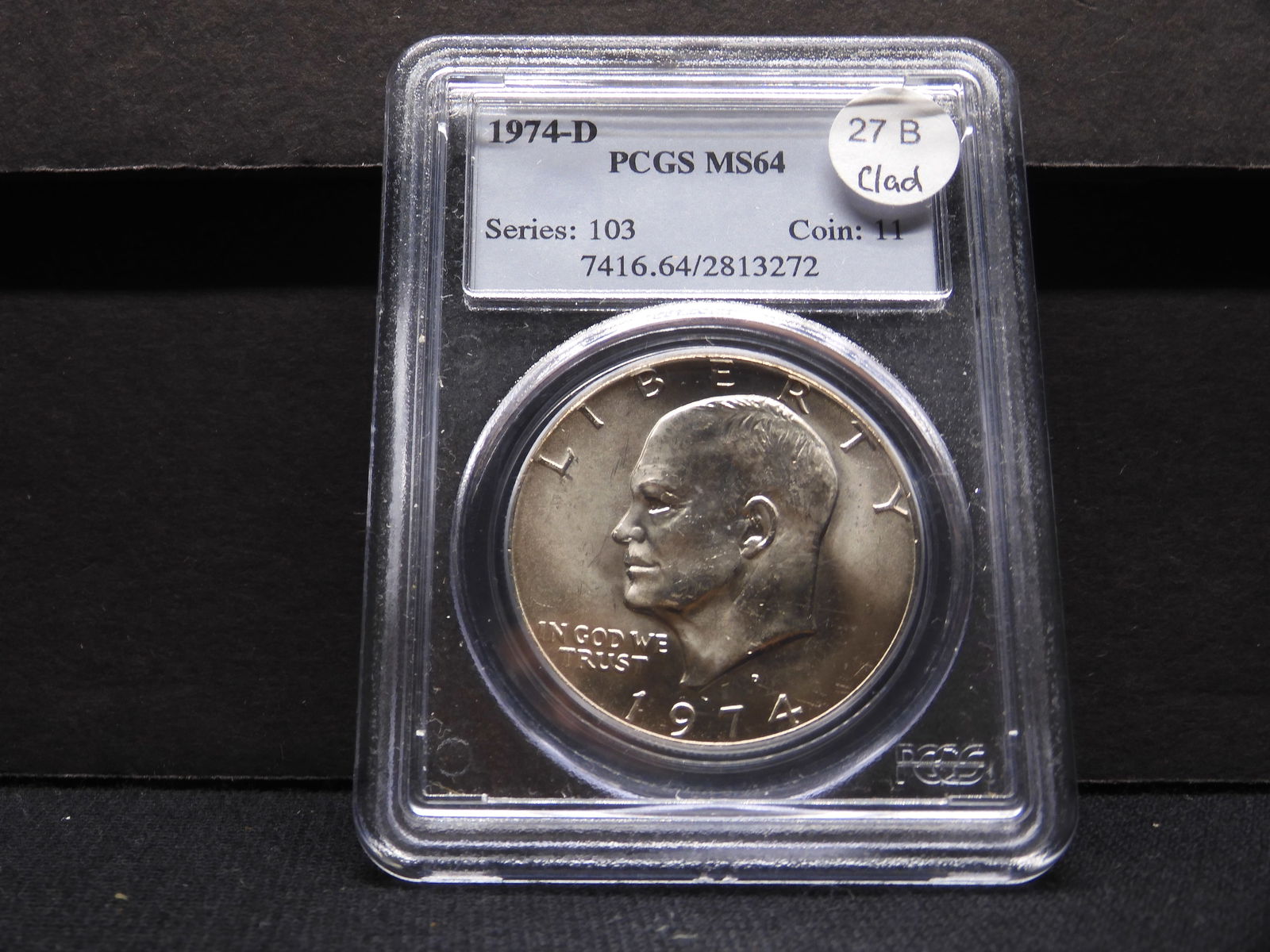 1974-D Clad Eisenhower Dollar PCGS Graded MS64 (1 of 4)
