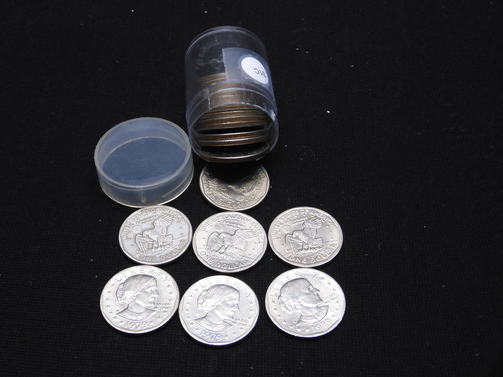 Tube of 20 1979-P Susan B. Anthony Dollars (1 of 3)