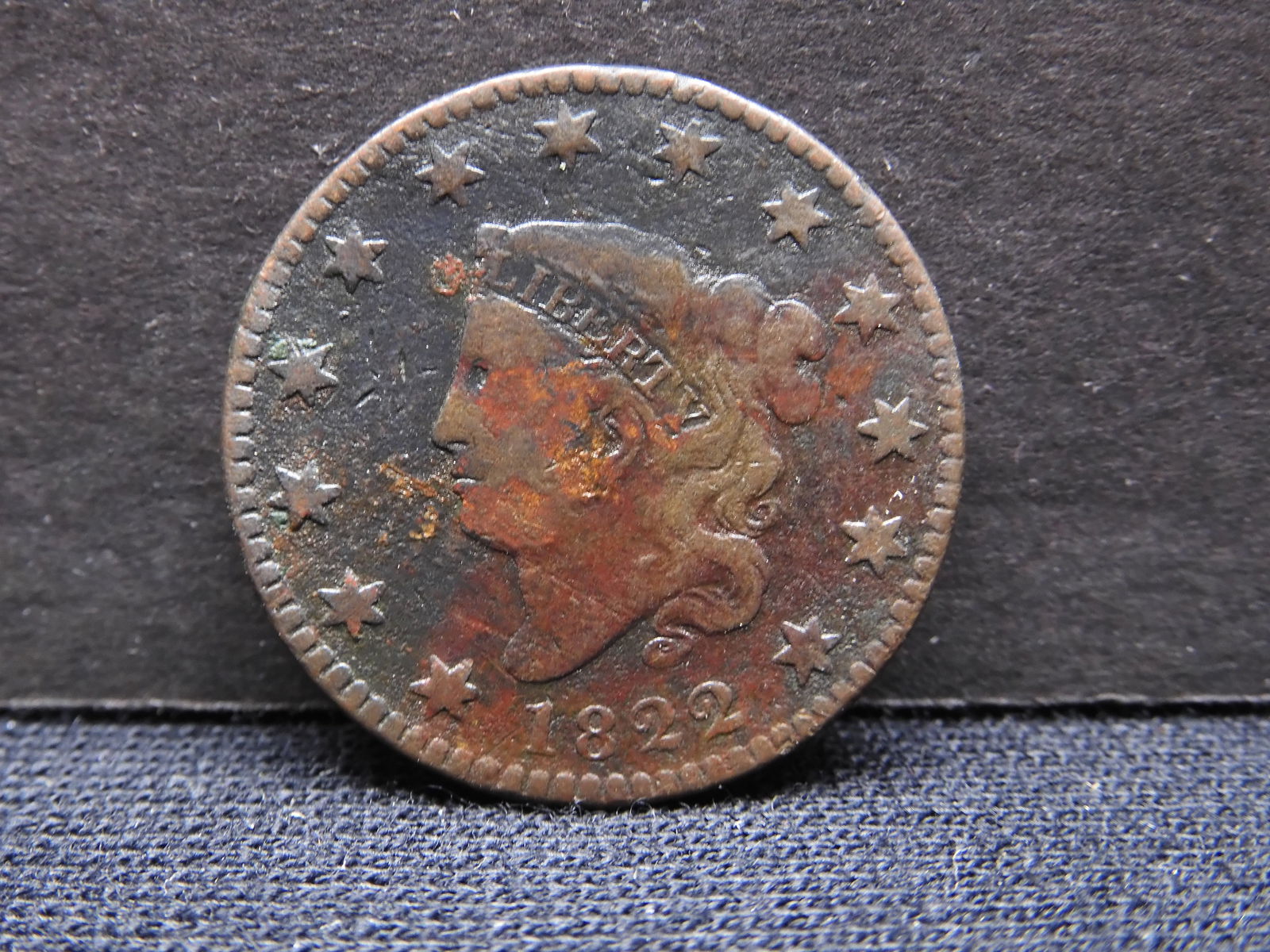 1822 US Large Cent. Nice Detail (1 of 2)