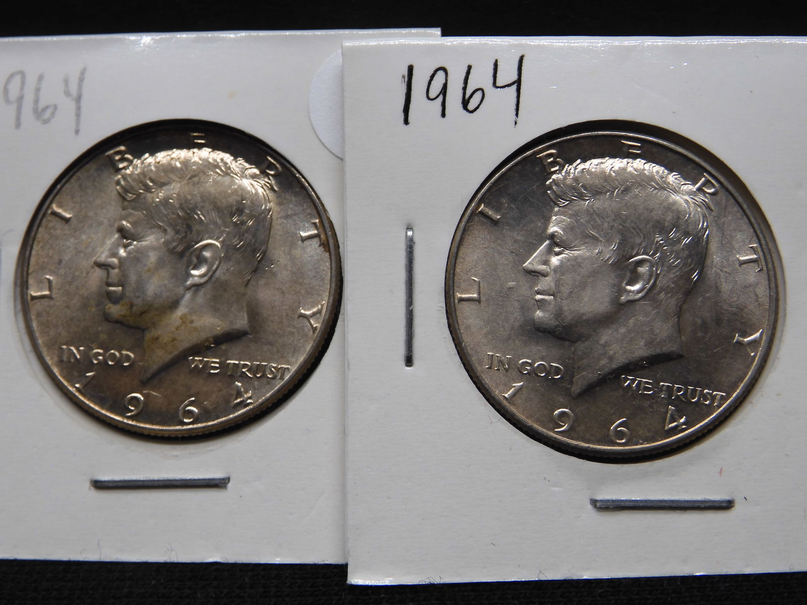 1964-P+D 90% Silver Kennedy Half Dollars (1 of 3)