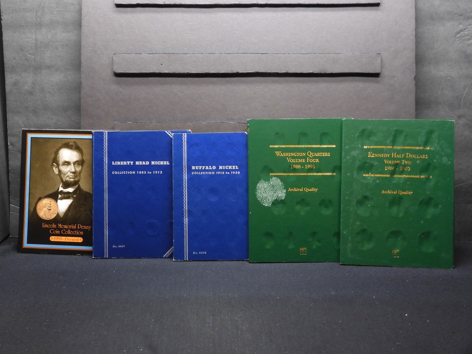 5 Empty Coin Albums (1 of 4)