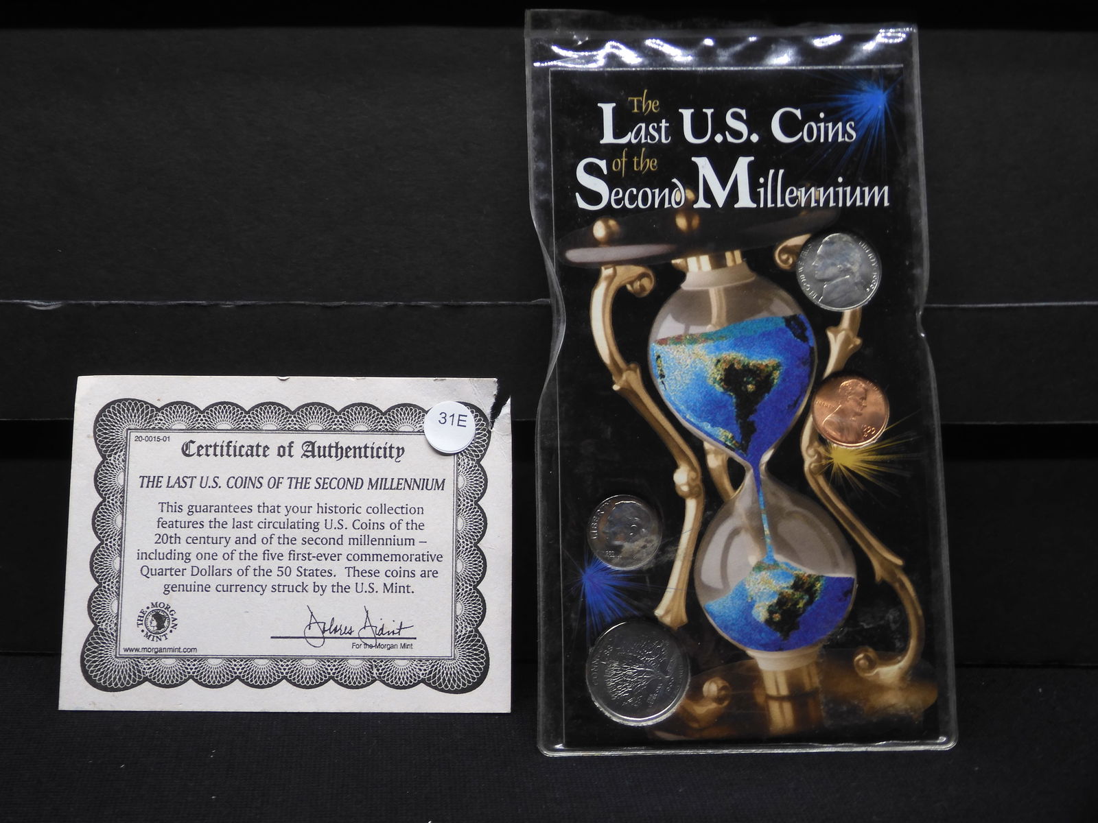 Last US Coins of the 2nd Millennium Set- 4 1999 U.S. Coins + COA (1 of 9)